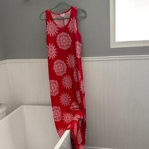 Lularoe Red Mandala Maxidress